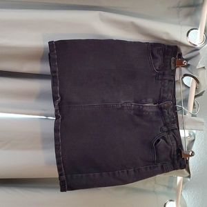 Black Jean Skirt